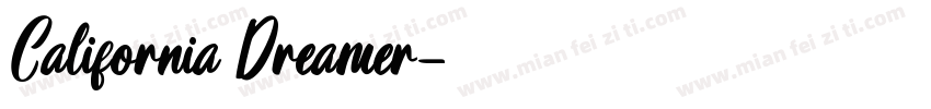 California Dreamer字体转换
